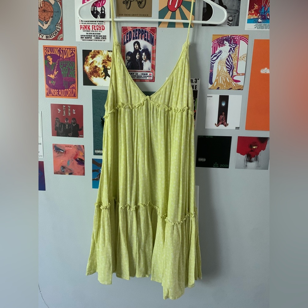 Wild Fable, Size L dress with cute yellow floral pattern